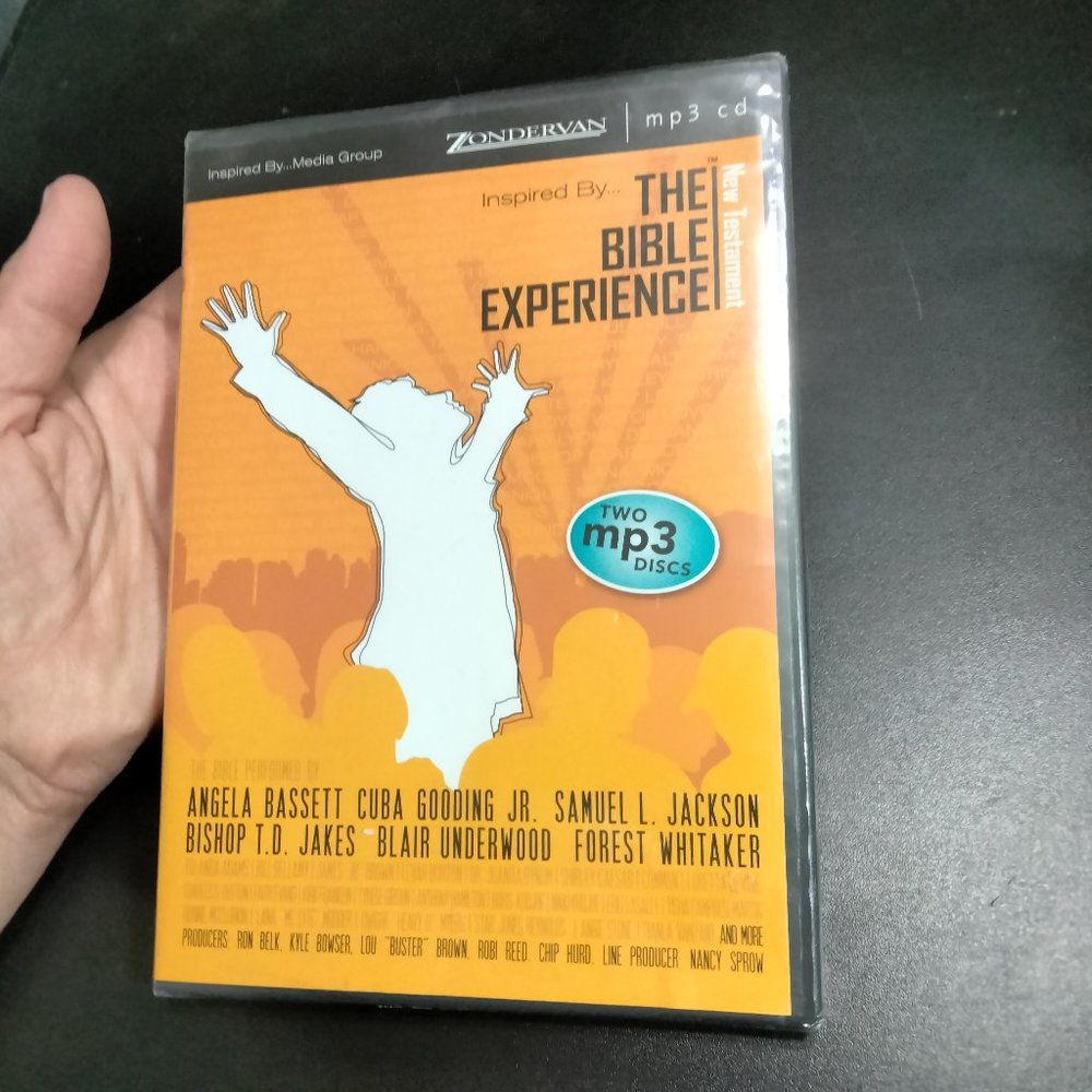 Inspried by THE BIBLE EXPERIENCE two mp3 Discs New Testament NOS